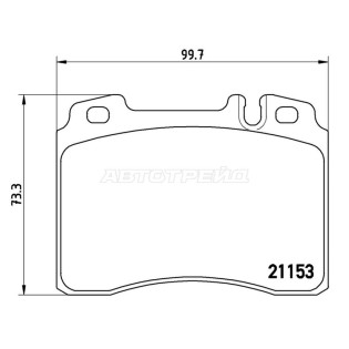 Колодки тормозные перед MERCEDS E-CLASS W124/C124 93-97 BREMBO