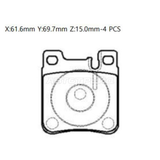 Колодки тормозные зад MERCEDES W202/W203/S203/W220/W210/W124/CL203/C209 CTR