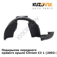 Подкрылок переднего правого крыла Citroen C3 1 (2002-2009) KUZOVIK