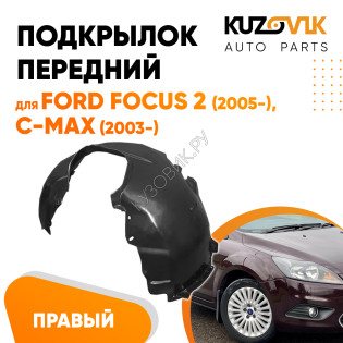 Подкрылок передний правый Ford C-Max 1 (2003-2007) KUZOVIK