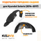 Подкрылки Hyundai Solaris (2014-2017) 4 шт комплект передние + задние KUZOVIK