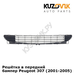 Решётка в передний бампер Peugeot 307 (2001-2005) KUZOVIK