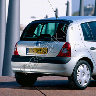 Бампер задний в цвет кузова Renault Clio 2 (2001-2005) хэтчбек