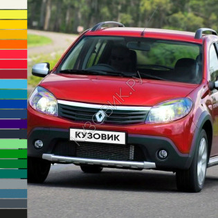 Бампер передний в цвет кузова Renault Sandero Stepway 1 (2008-2013)